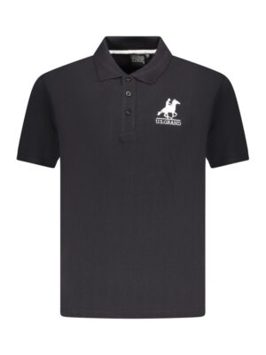 U.S. Grand Polo Black Cotton Men Polo Shirt