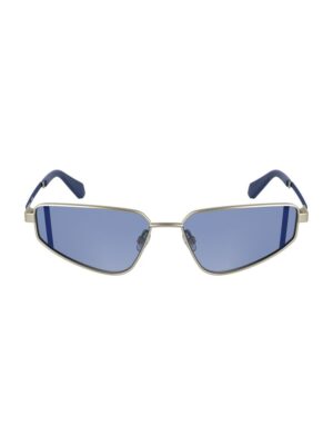 Calvin Klein Gray Metal Women Sunglass