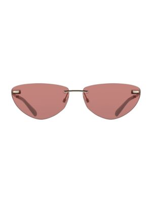 Calvin Klein Pink Metal Women Sunglass