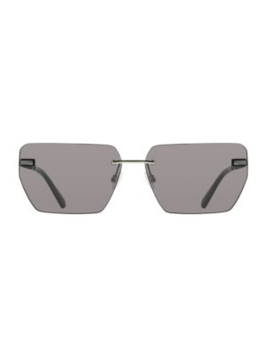 Calvin Klein Gray Metal Men Sunglass