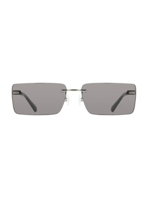 Calvin Klein Black Metal Women Sunglass