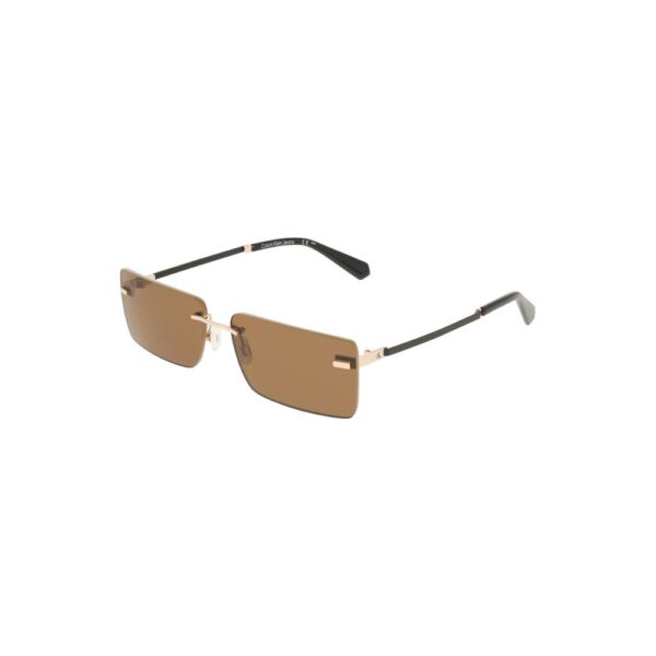 Calvin Klein Beige Metal Women Sunglass - Image 2