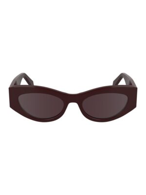 Calvin Klein Red Haircalf Women Sunglass