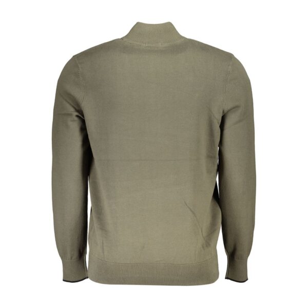 Timberland Organic Cotton Half Zip Sweater - Lush Green - Image 2
