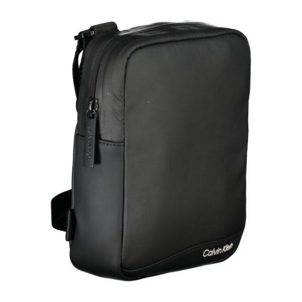 Calvin Klein Sleek Black Recycled Polyester Shoulder Bag - Image 3