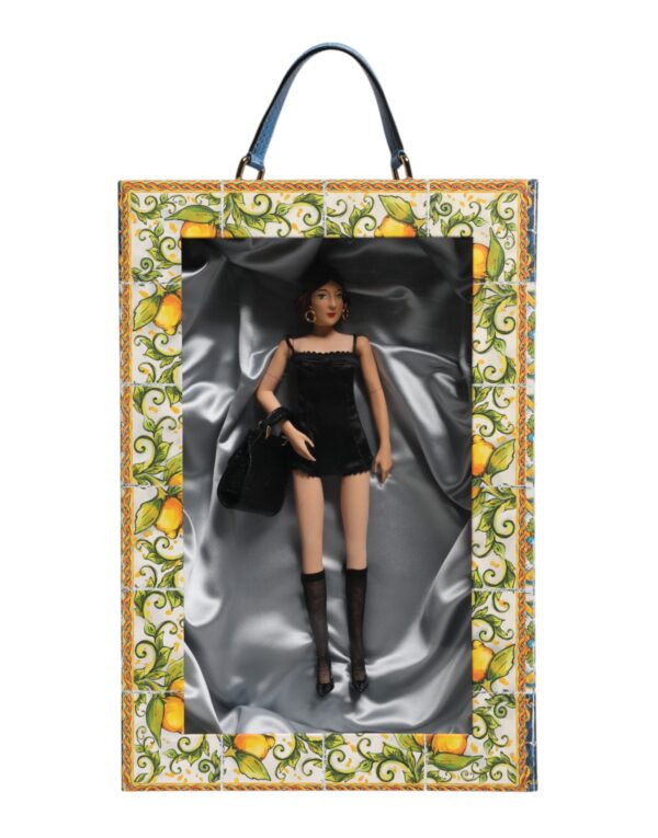 Dolce & Gabbana Black Dress Ceramic Porcelain Fashion Leather Sicily Dolls - Image 2