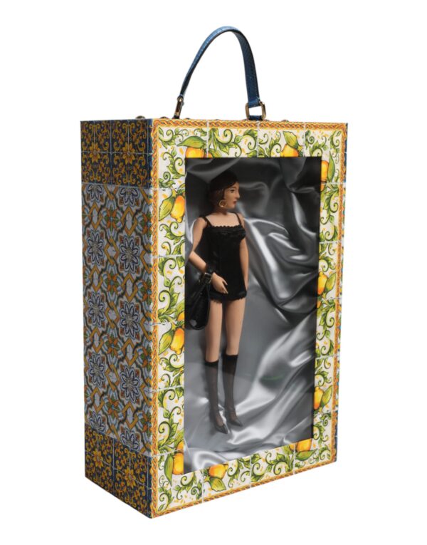 Dolce & Gabbana Black Dress Ceramic Porcelain Fashion Leather Sicily Dolls - Image 3
