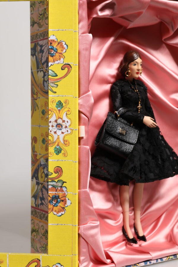 Dolce & Gabbana Black Dress Ceramic Porcelain Fashion Leather Sicily Dolls - Image 8