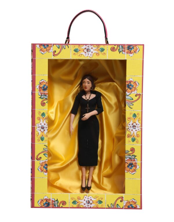 Dolce & Gabbana Black Dress Ceramic Porcelain Fashion Leather Sicily Dolls - Image 2