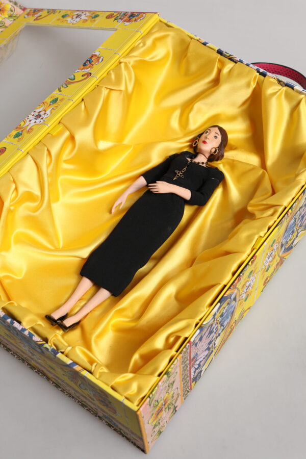Dolce & Gabbana Black Dress Ceramic Porcelain Fashion Leather Sicily Dolls - Image 7