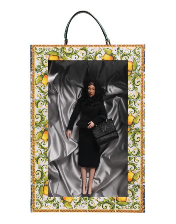 Dolce & Gabbana Black Dress Ceramic Porcelain Fashion Leather Sicily Dolls - Image 2