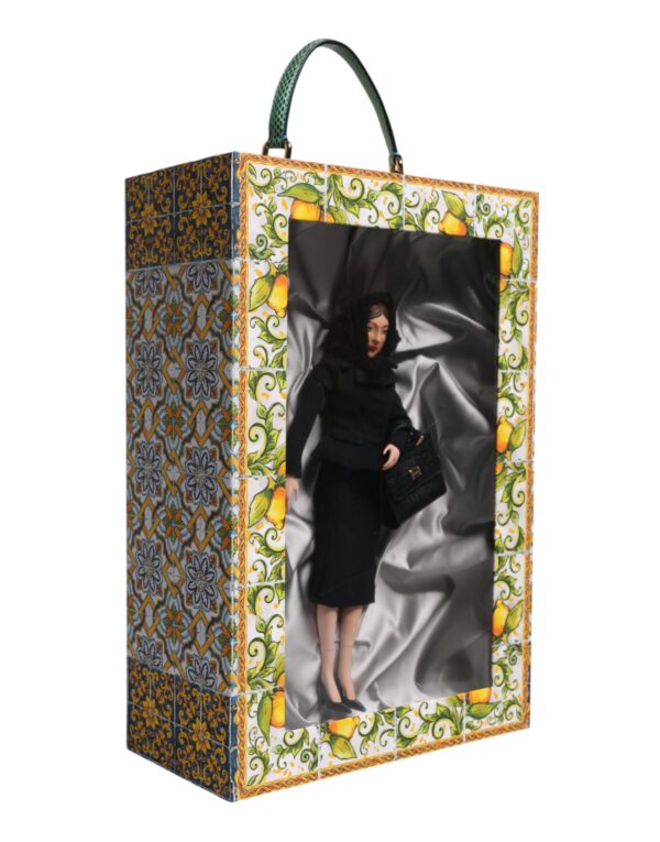 Dolce & Gabbana Black Dress Ceramic Porcelain Fashion Leather Sicily Dolls - Image 3