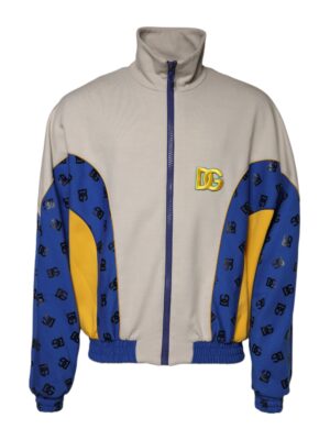 Dolce & Gabbana Multicolor Polyester Full Zip Bomber Jacket
