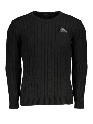 U.S. Grand Polo Twisted Crew Neck Sweater with Contrast Details