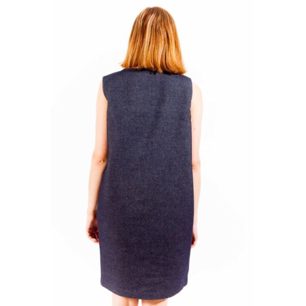 Love Moschino Blue Cotton Women Dress - Image 2