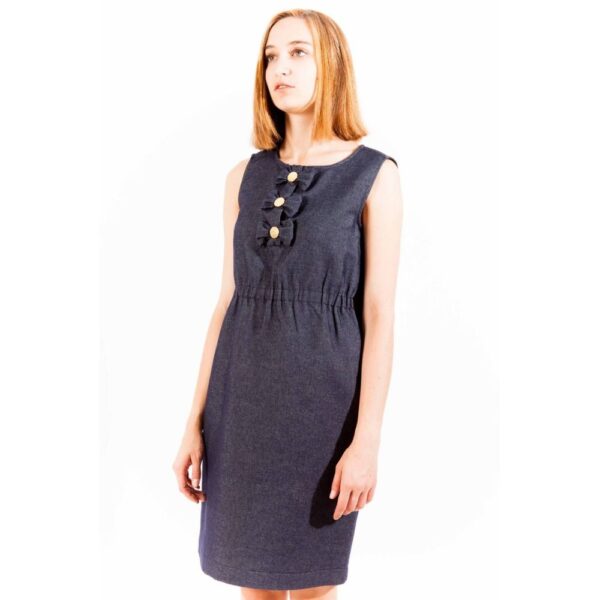 Love Moschino Blue Cotton Women Dress - Image 3