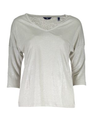 Gant Gray Linen Women Sweater
