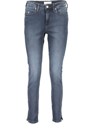 Calvin Klein Blue Cotton Women Jeans