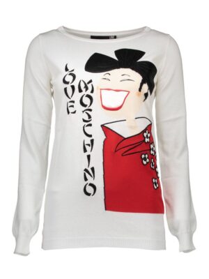 Love Moschino White Other Fibres Women Sweater