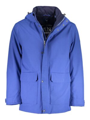 Gant Blue Cotton Men Jacket