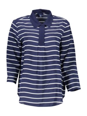 Gant Blue Viscose Women Polo Shirt