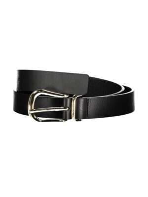 Tommy Hilfiger Black Leather Women Belt