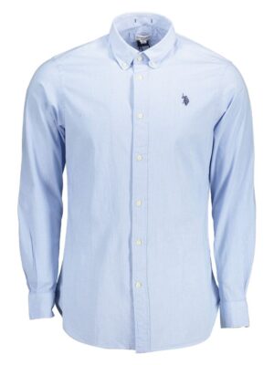 U.S. POLO ASSN. Light Blue Cotton Mens Shirt