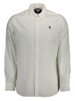 U.S. POLO ASSN. White Cotton Men Shirt