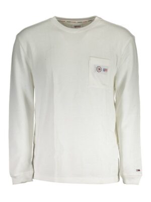 Tommy Hilfiger White Cotton Men Sweater
