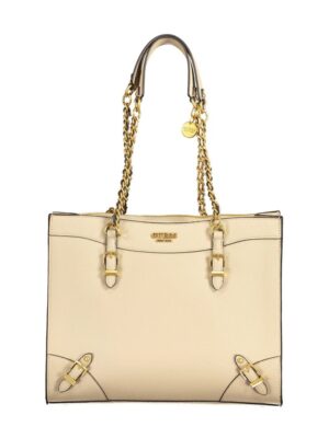Guess Jeans Beige Polyethylene Women Handbag