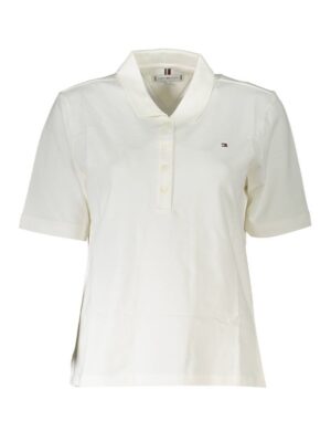 Tommy Hilfiger White Cotton Women Polo Shirt