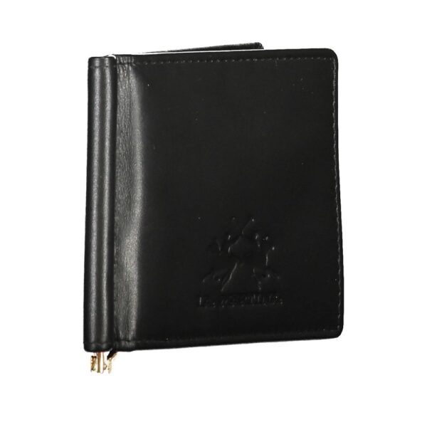 La Martina Black Leather Men Wallet - Image 3