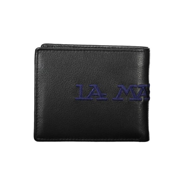 La Martina Black Leather Men Wallet - Image 2