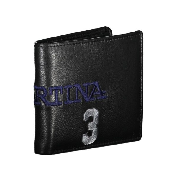 La Martina Black Leather Men Wallet - Image 3