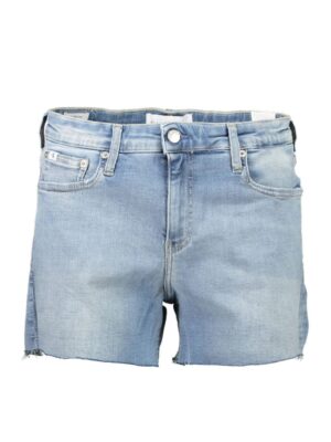 Calvin Klein Light Blue Cotton Women Shorts