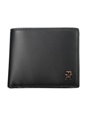 Tommy Hilfiger Black Leather Men Wallet