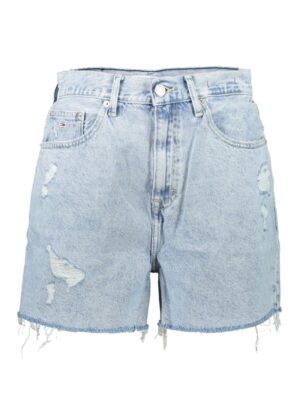Tommy Hilfiger Light Blue Cotton Women Denim Short