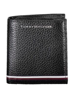 Tommy Hilfiger Black Leather Men Wallet
