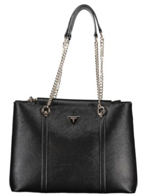 Guess Jeans Black Polyethylene Handbag