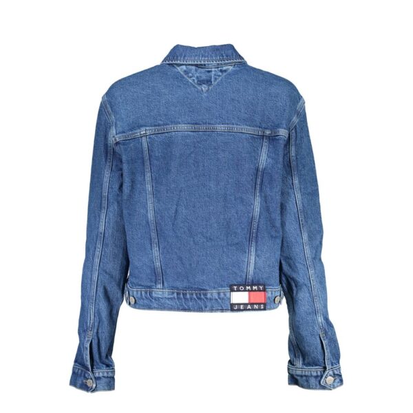 Tommy Hilfiger Blue Cotton Women Jacket - Image 2