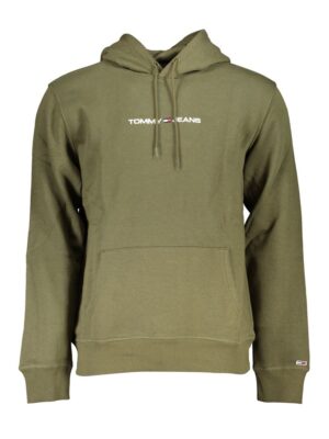 Tommy Hilfiger Green Cotton Men Sweater