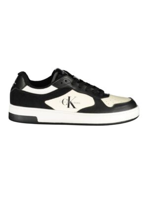 Calvin Klein Sleek Black Sneakers with Contrast Details