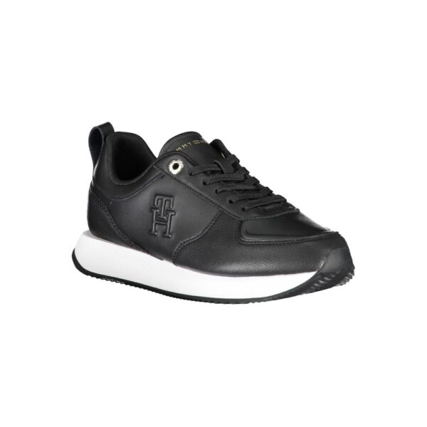 Tommy Hilfiger Black Leather Women Sneaker - Image 2