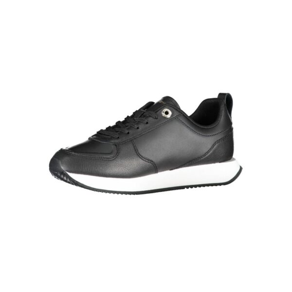 Tommy Hilfiger Black Leather Women Sneaker - Image 3