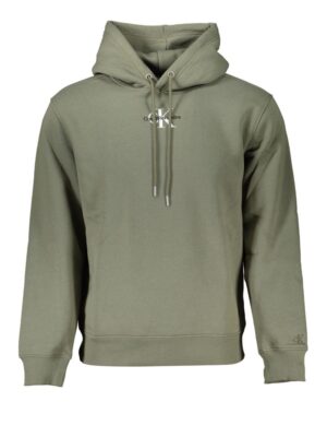 Calvin Klein Chic Green Fleece Hooded Sweatshirt