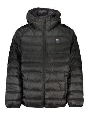 Tommy Hilfiger Elegant Black Hooded Jacket
