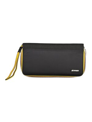 K-WAY Sleek Black Polyamide Wallet with Coin Purse