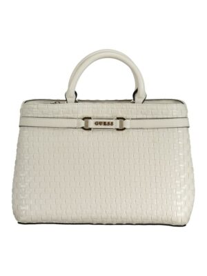 Guess Jeans White Polyethylene Handbag