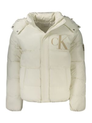 Calvin Klein White Polyamide Men Jacket