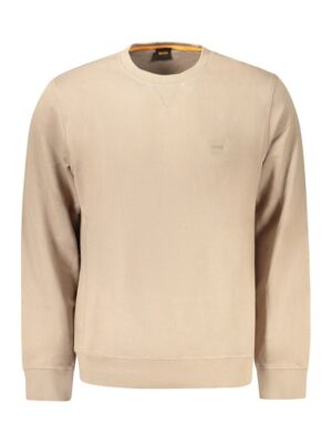 Hugo Boss Brown Cotton Men Sweater